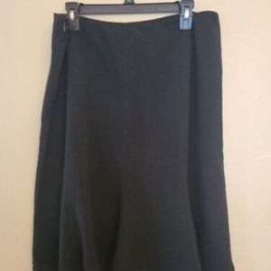 Geoffrey Beene Sport Stretch Flare Skirt Black Size 16